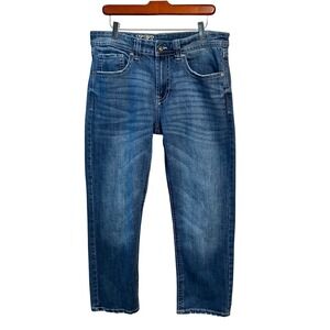 TK Axel‎ Mens Jeans W32 L30 Blue Denim Relaxed Fit Straight Leg Color Harbor